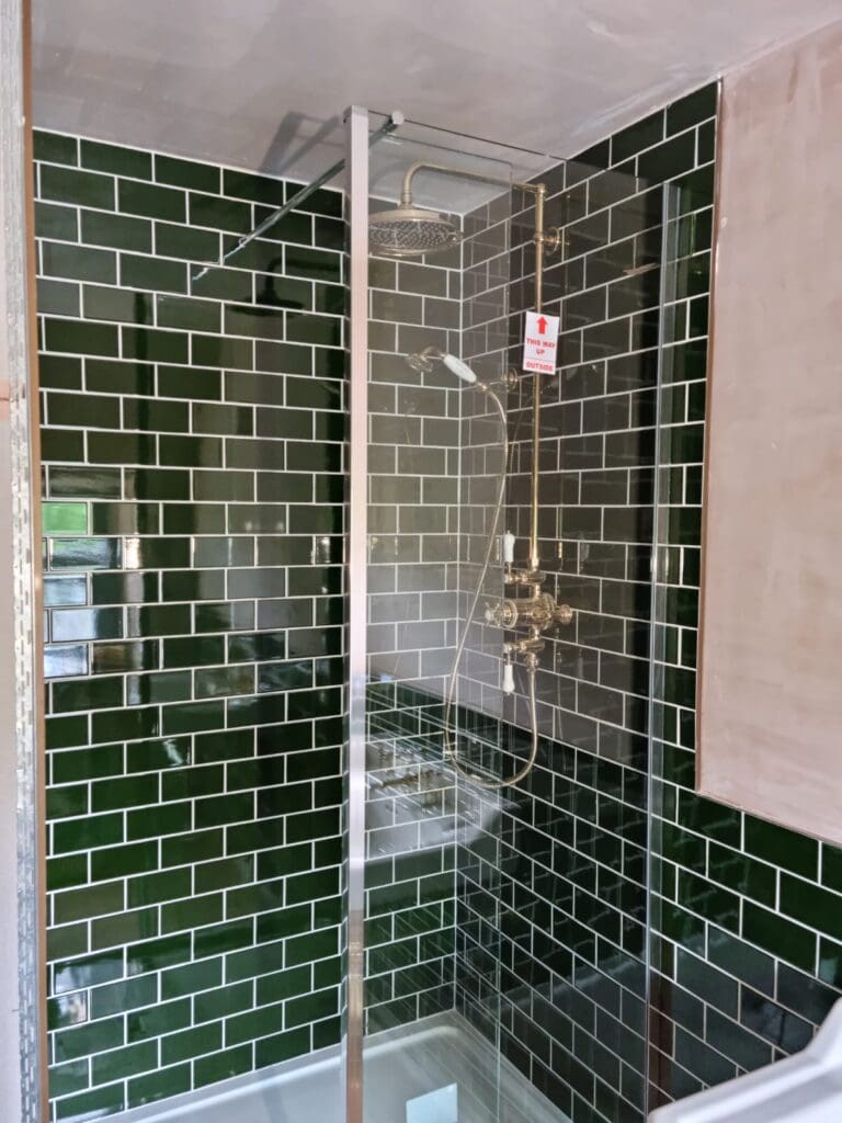 Vibrant Green Bathroom